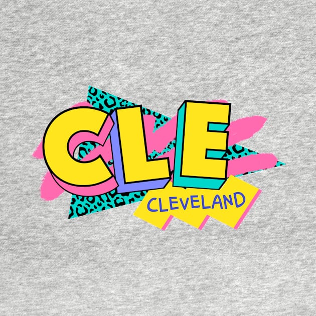 Cleveland, Ohio Retro 90s Logo by SLAG_Creative